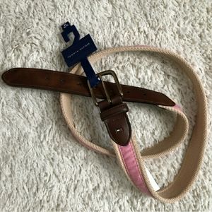 TOMMY HILFIGER Canvas, Fabric, & Leather Belt Sz X